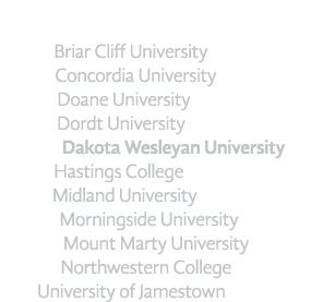 GPAC Abbreviation Key BCU – Briar Cliff University CNC – Concordia University DOA – Doane University DOR – Dordt Univ...