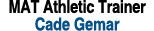 MAT Athletic Trainer Cade Gemar