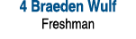 4 Braeden Wulf Freshman 