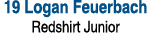 19 Logan Feuerbach Redshirt Junior 