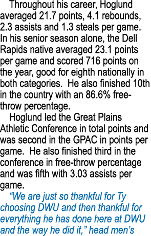 Throughout his career, Hoglund averaged 21 7 points, 4 1 rebounds, 2 3 assists and 1 3 steals per game  In his senior   