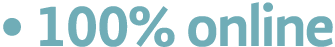  100% online