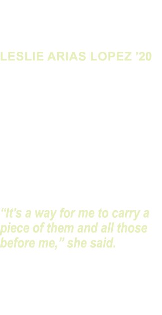 The 2020 DWU Commencement ceremony was held on Sept  27 at the Corn Palace  Leslie Arias Lopez  20 is wearing a tradi   