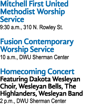 Mitchell First United Methodist Worship Service 9:30 a m , 310 N  Rowley St  Fusion Contemporary Worship Service 10 a   