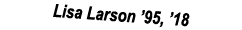 Lisa Larson  95,  18