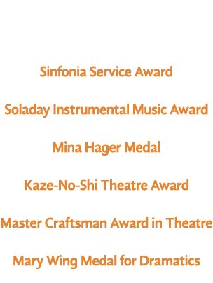 Student awards presented include: Sinfonia Service Award Natalie McCloud, Mitchell Soladay Instrumental Music Award R...