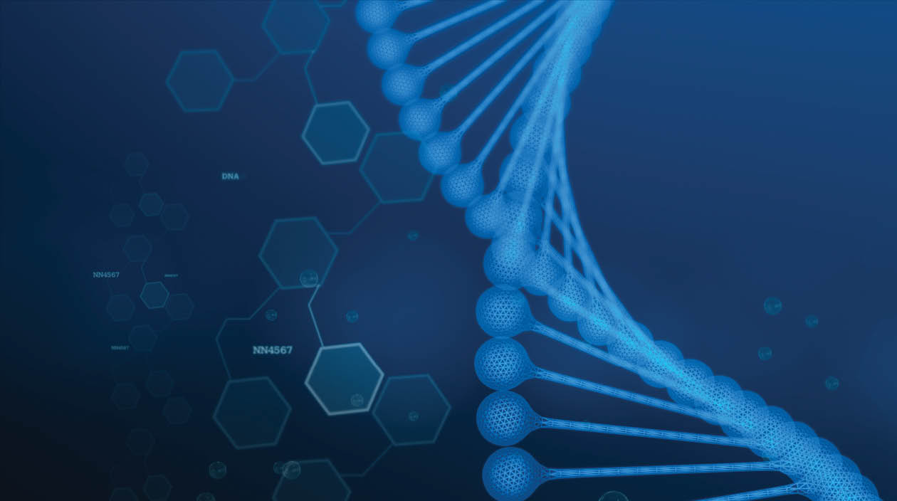 DNA, Helix, Genetic Research, Molecule, Art Product, Biology, Color Image, Digitally Generated Image, Horizontal, Illustration, Molecular Structure, No People, Science, Three Dimensional, Blue Shiny