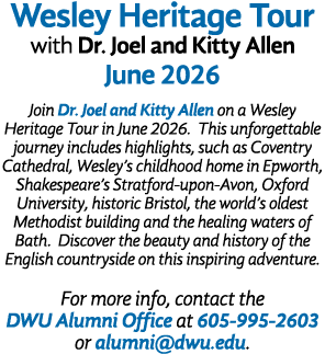 Wesley Heritage Tour with Dr. Joel and Kitty Allen June 2026 Join Dr. Joel and Kitty Allen on a Wesley Heritage Tour ...