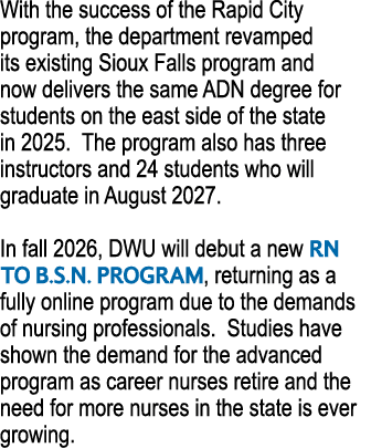 With the success of the Rapid City program, the department revamped its existing Sioux Falls program and now delivers...
