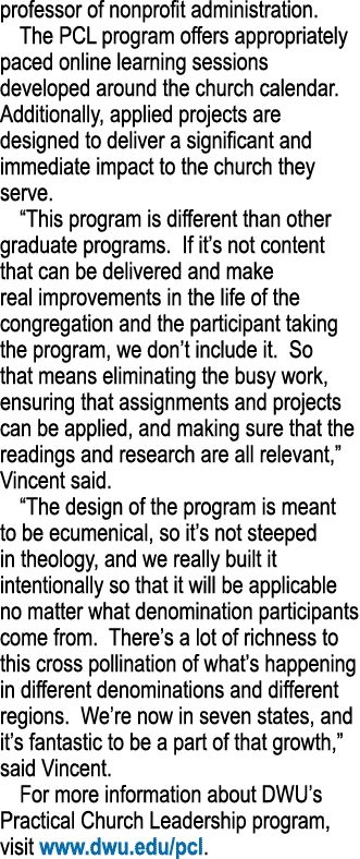 professor of nonprofit administration  The PCL program offers appropriately paced online learning sessions developed    