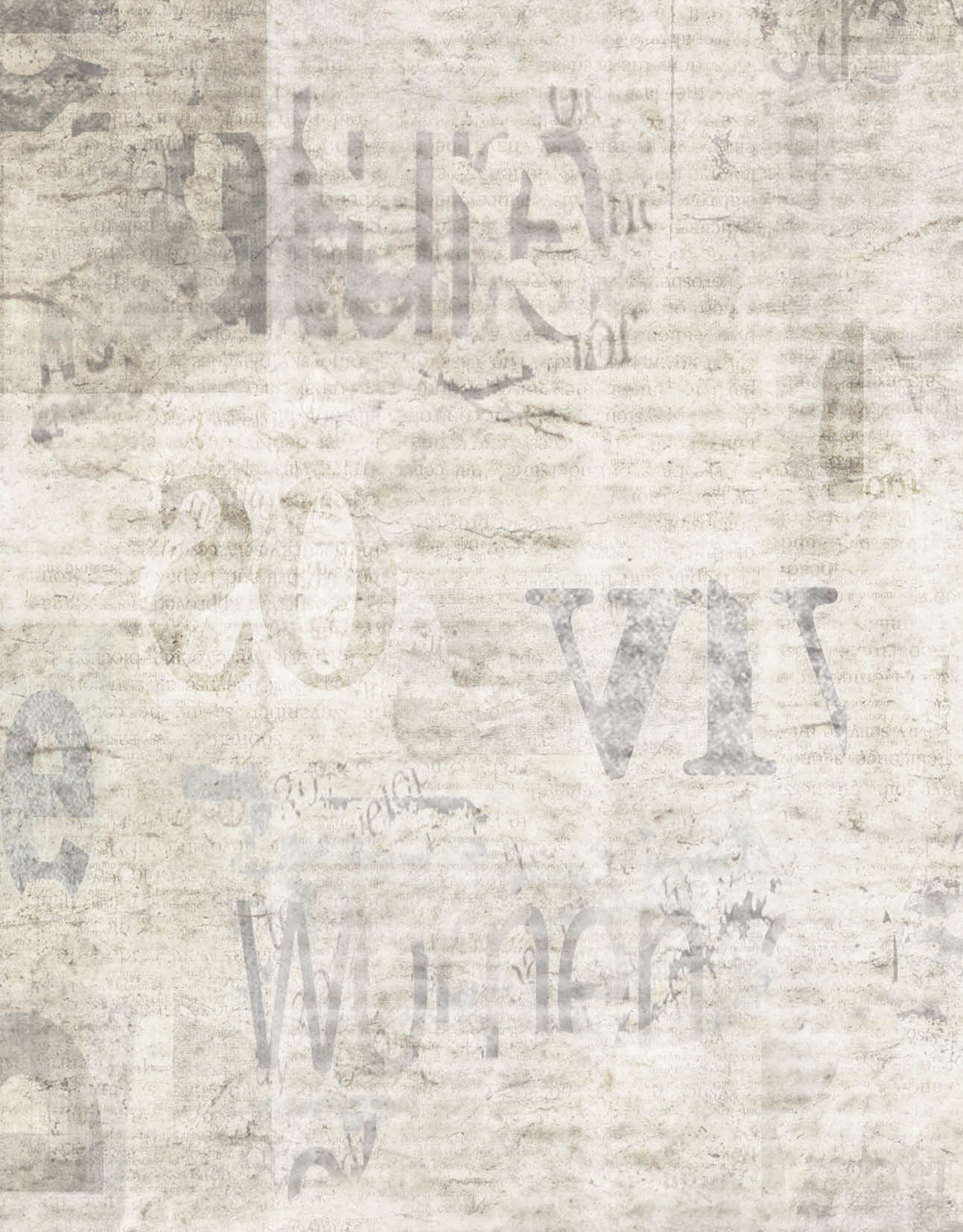 Newspaper with old unreadable text  Vintage grunge blurred paper news texture horizontal background  Textured page  Gray beige collage  Front top view 