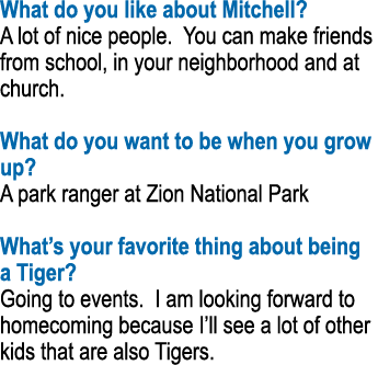 What do you like about Mitchell  A lot of nice people  You can make friends from school, in your neighborhood and at    