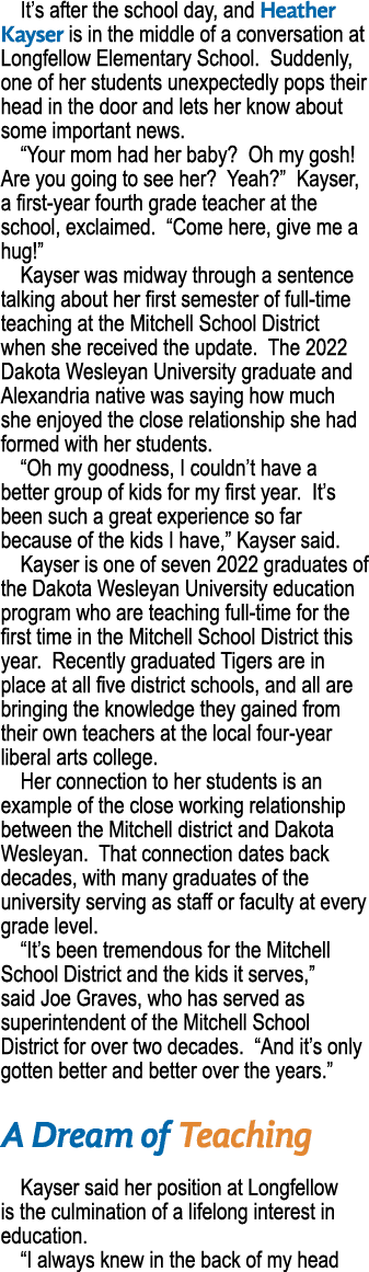 It s after the school day, and Heather Kayser is in the middle of a conversation at Longfellow Elementary School  Sud   