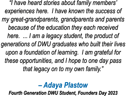  I have heard stories about family members  experiences here  I have known the success of my great-grandparents, gran   