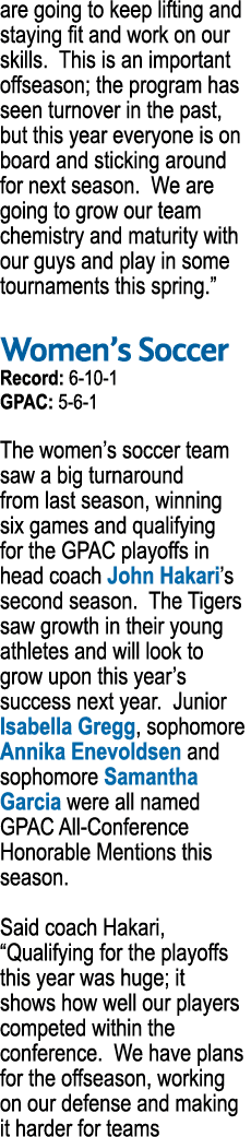 are going to keep lifting and staying fit and work on our skills. This is an important offseason; the program has see...